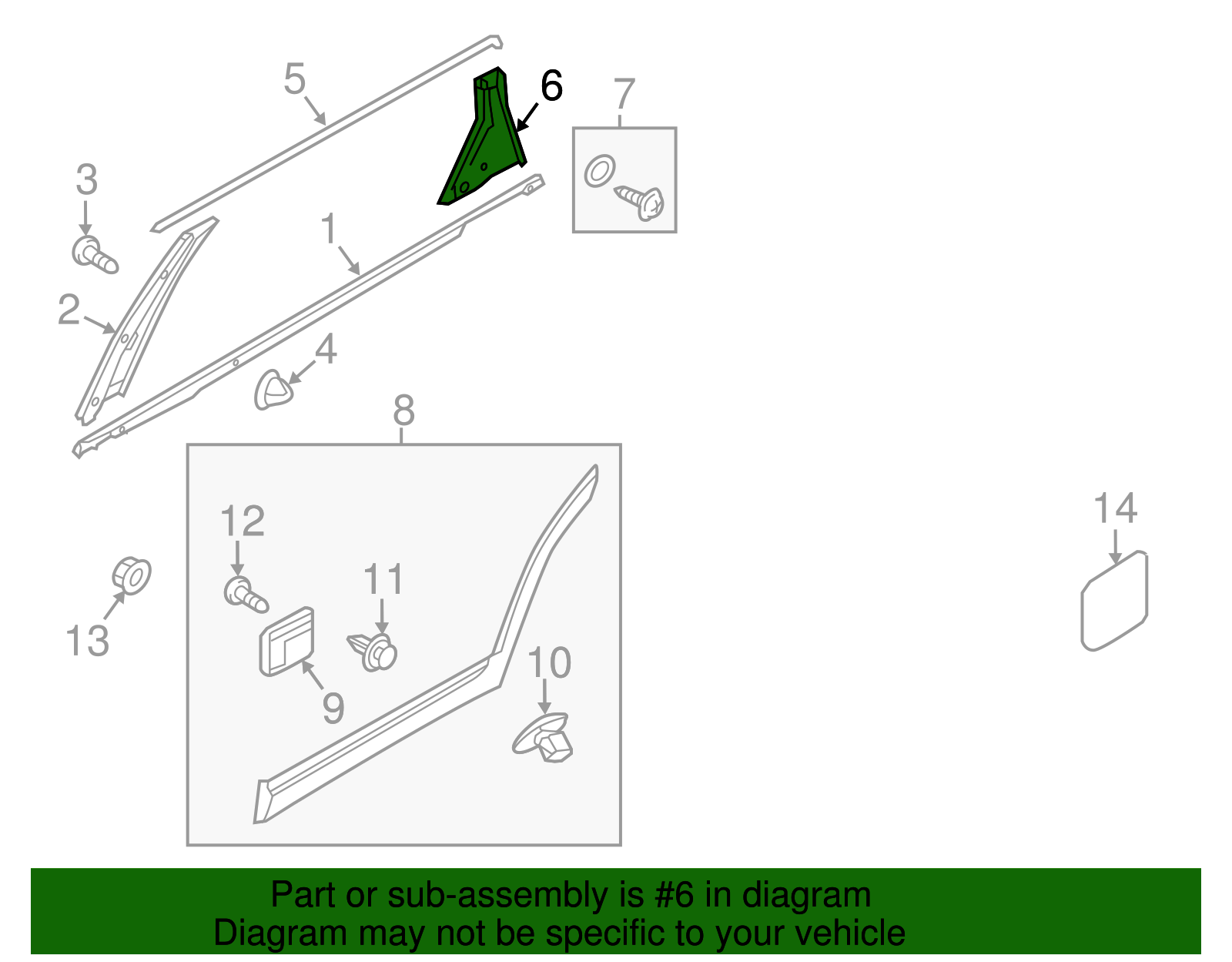 Corner Molding - Kia (83270-C5000)