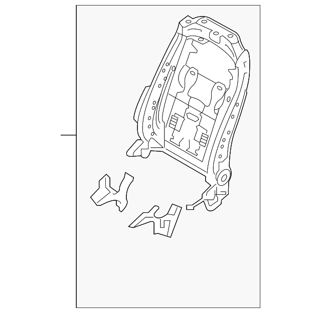 Seat Back Frame - Kia (88310-C6100)