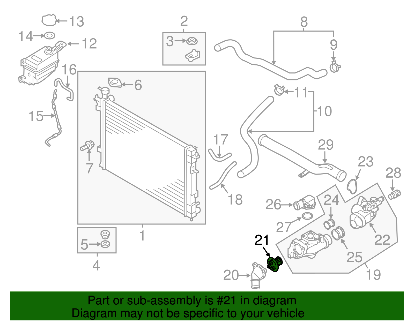 Thermostat - Kia (25500-3C130)