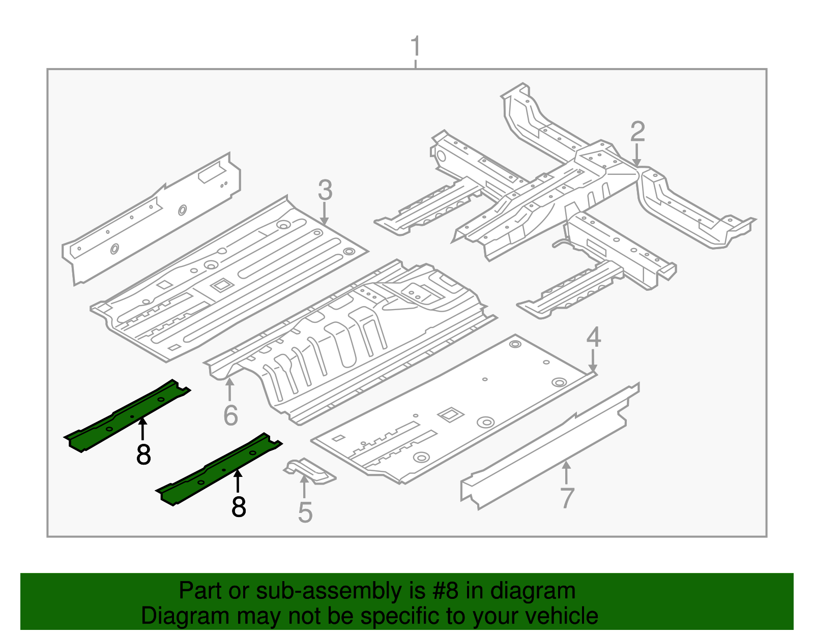 Floor Rail - Kia (65211-B2000)