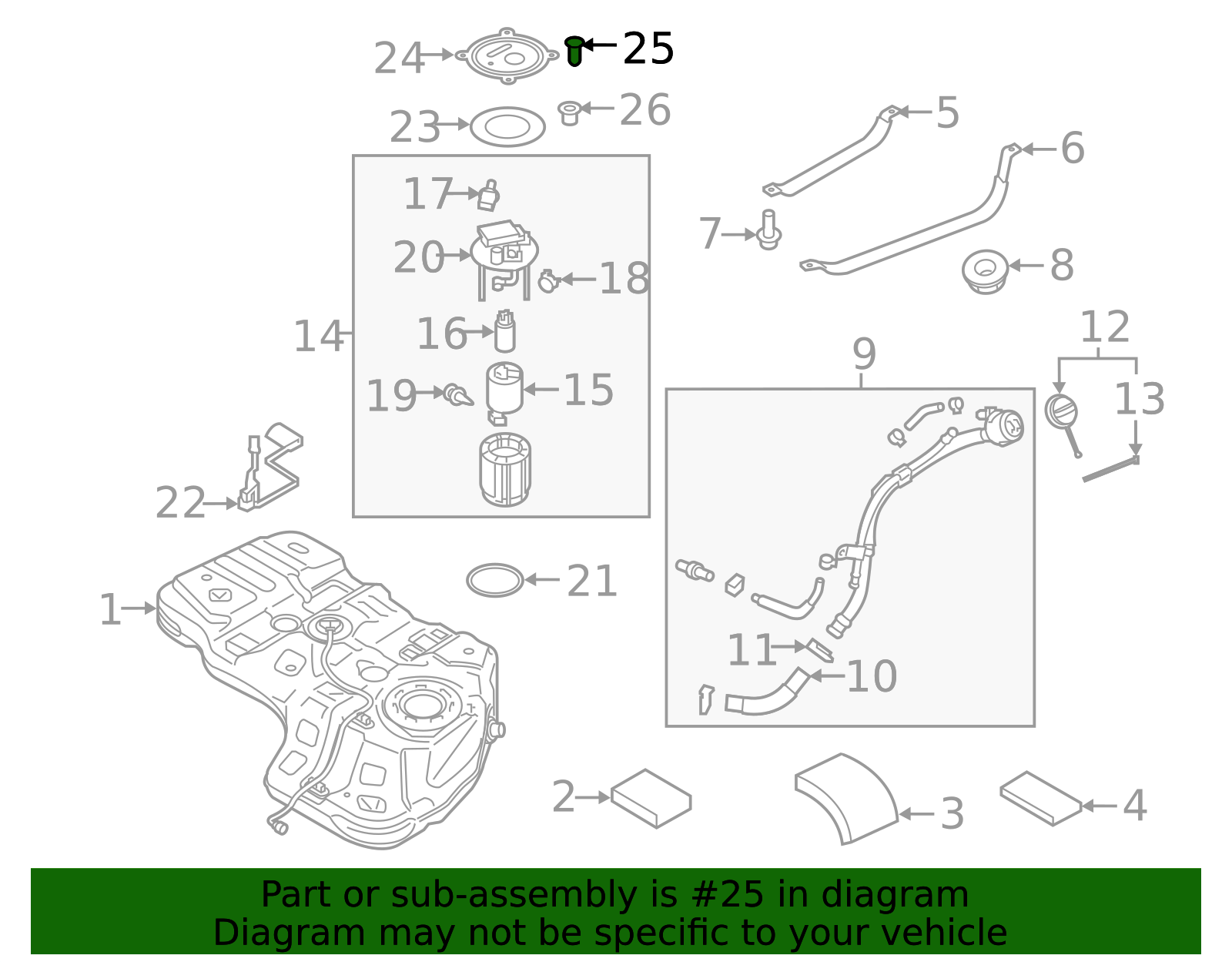 Fuel Tank Access Cover Screw - Kia (12492-05167E)