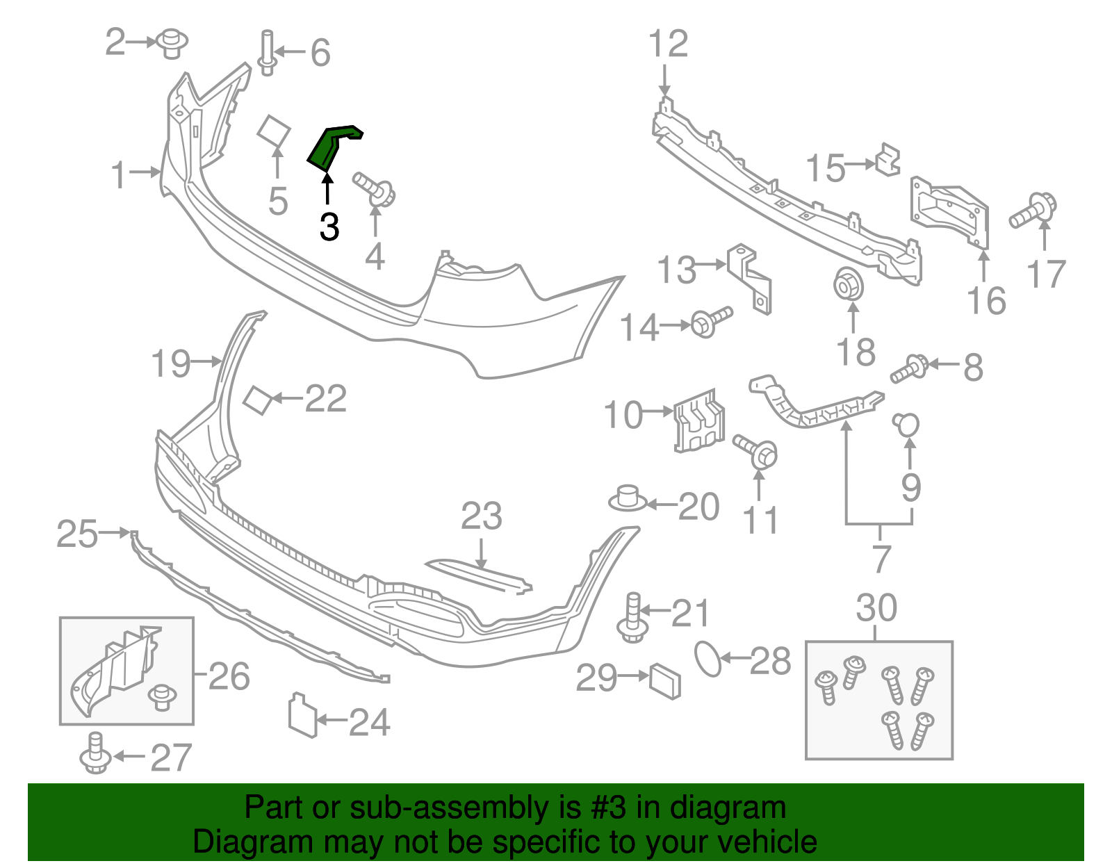 Bumper Cover Side Bracket - Kia (86678-C6000)