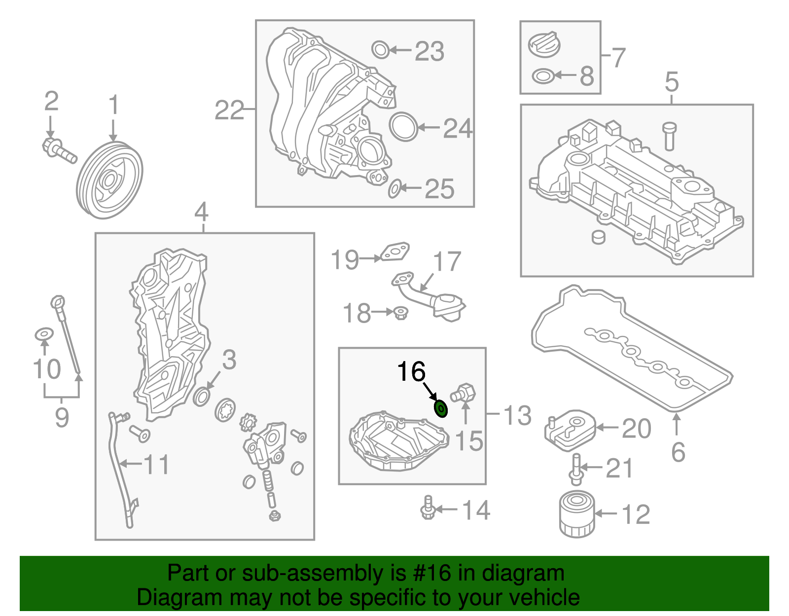 Drain Plug Gasket - Kia (21513-23001)