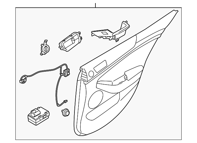 Door Trim Panel - Kia (83302-3RCG5GDU)