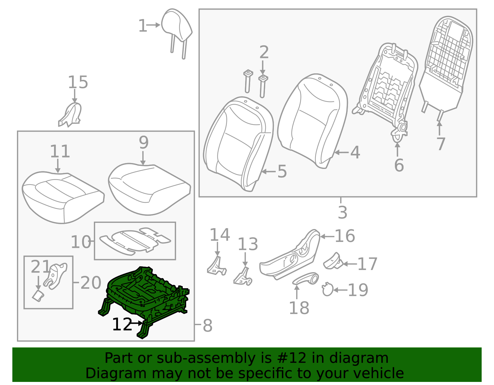 Seat Track - Kia (88500-B2080)