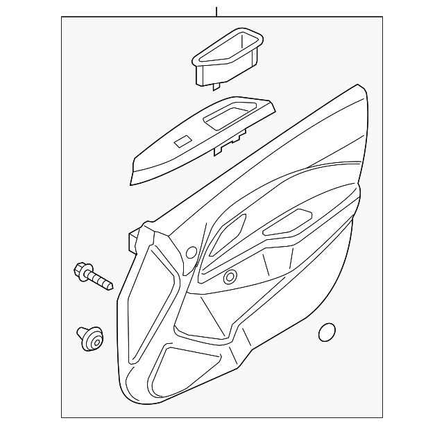 Door Trim Panel - Kia (82308-1W600HU)