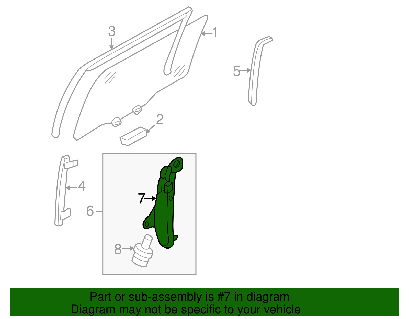 Window Regulator - Kia (83403-4D010)