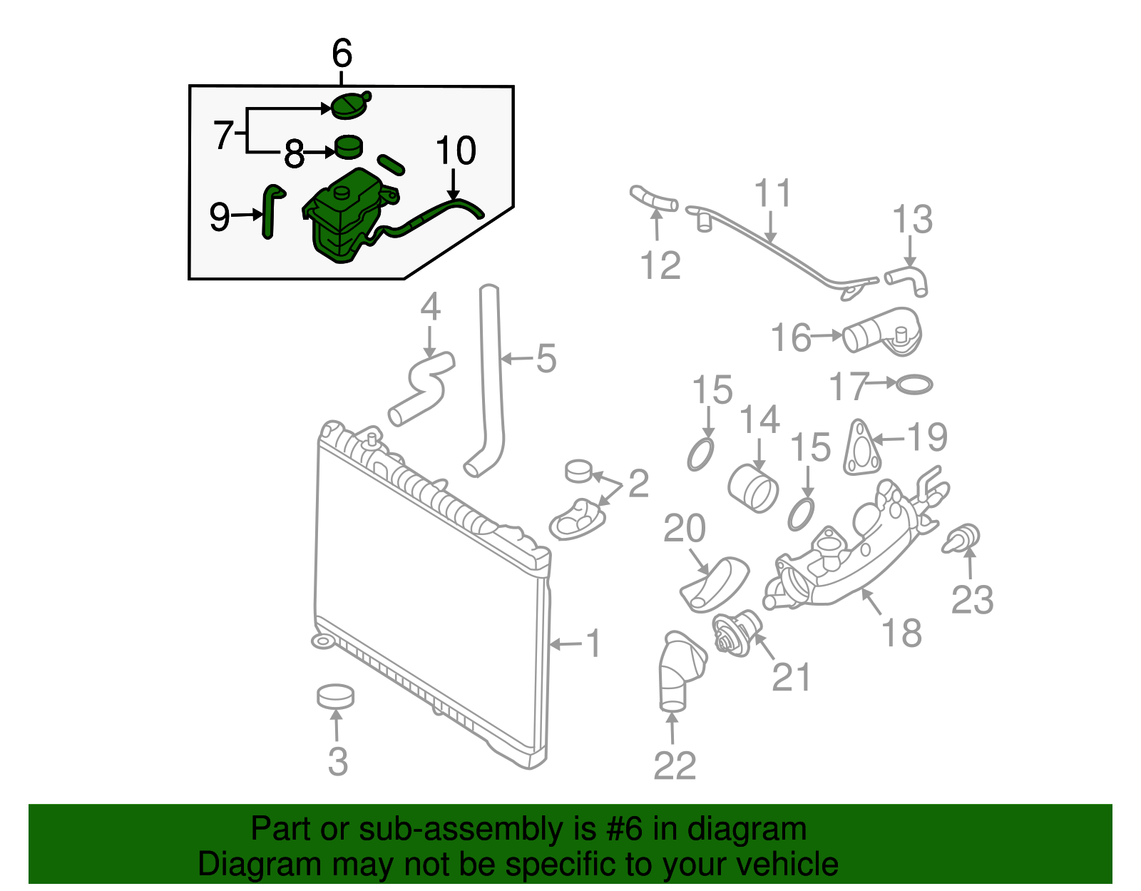 Reservoir Assembly - Kia (25430-4D600)