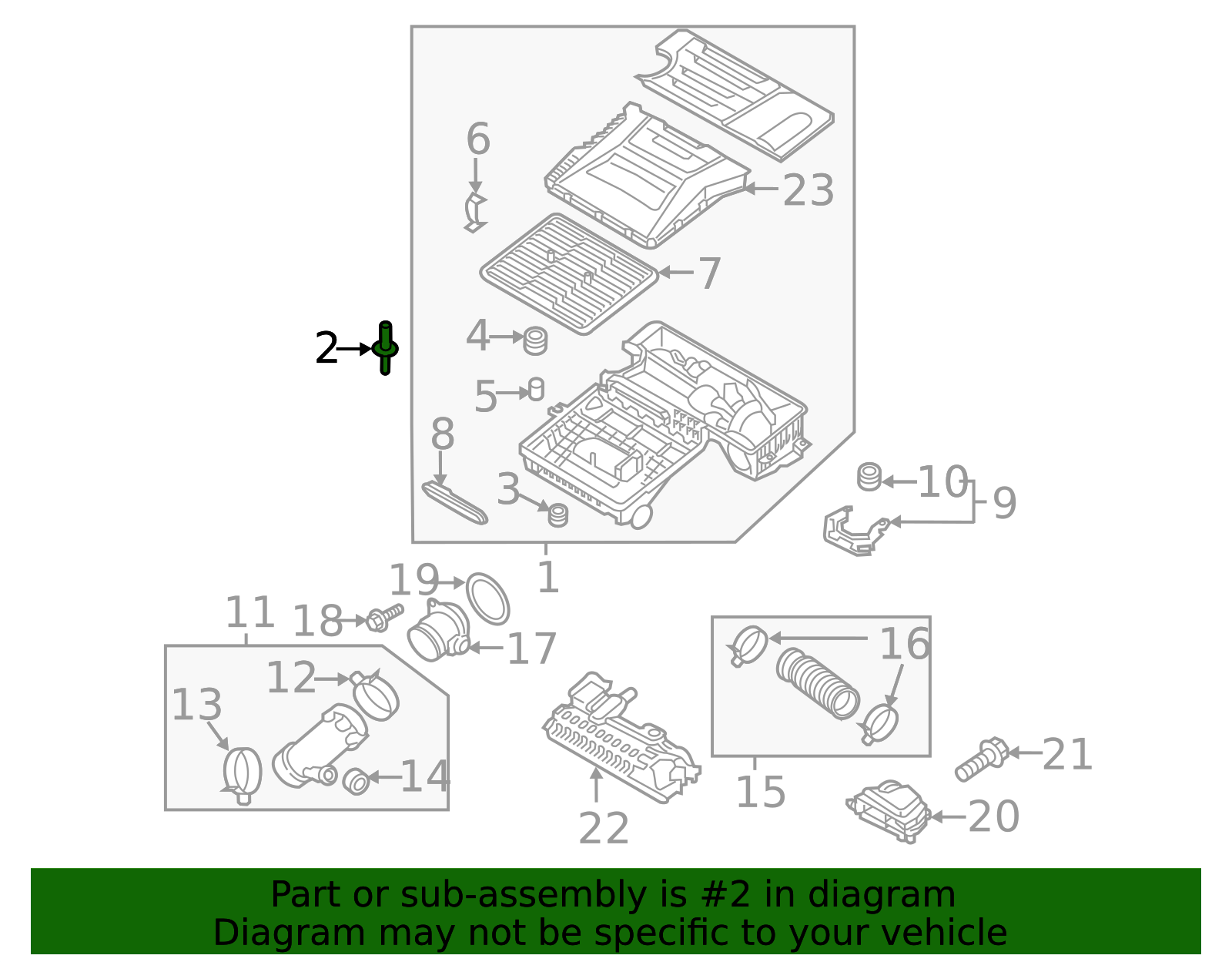 Air Cleaner Assembly Bolt - Kia (28171-2H000)