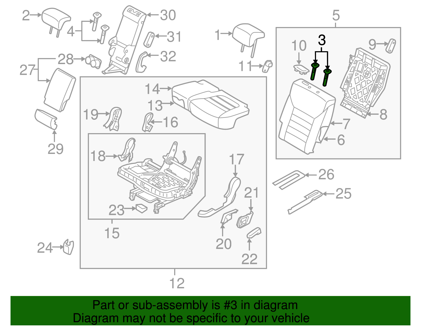 Headrest Guide - Kia (88722-C5BB0BGA)