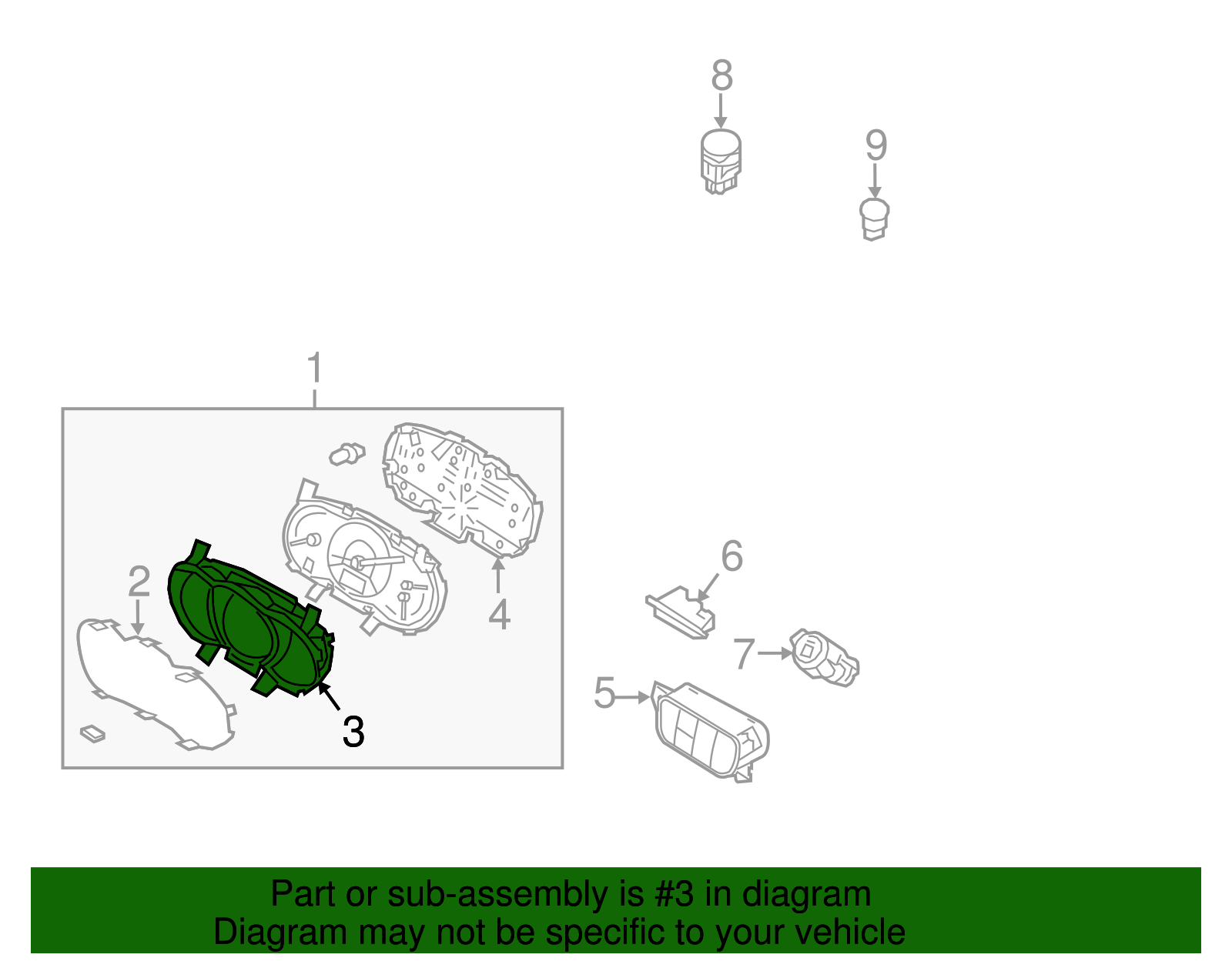 Cluster Housing - Kia (94370-C6000)