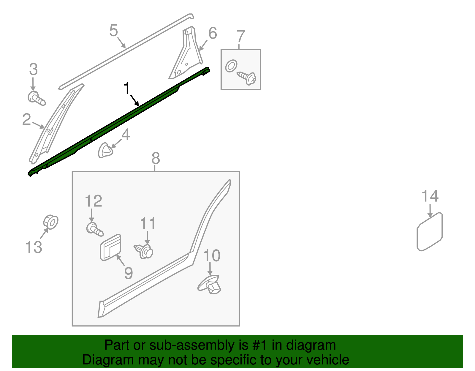Belt Molding - Kia (83220-C5000)