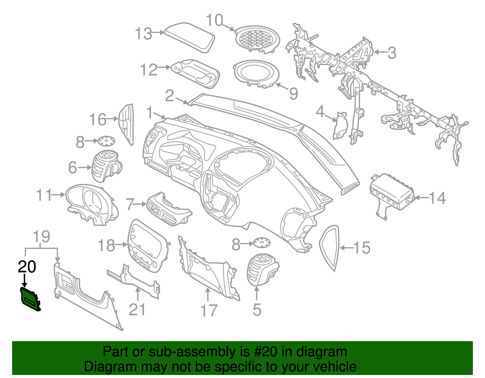 Fuse Box Cover - Kia (84753-B2AB0EQ)