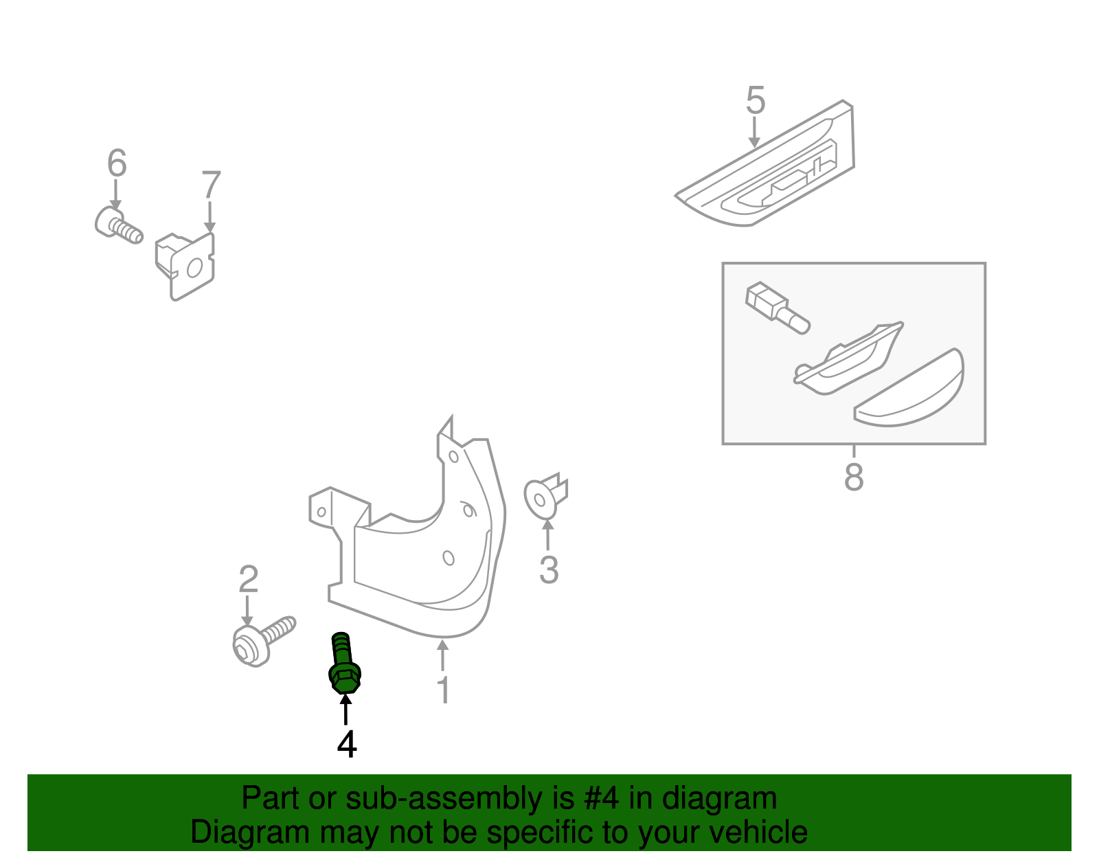 Mud Guard Bolt - Kia (92155-22110)