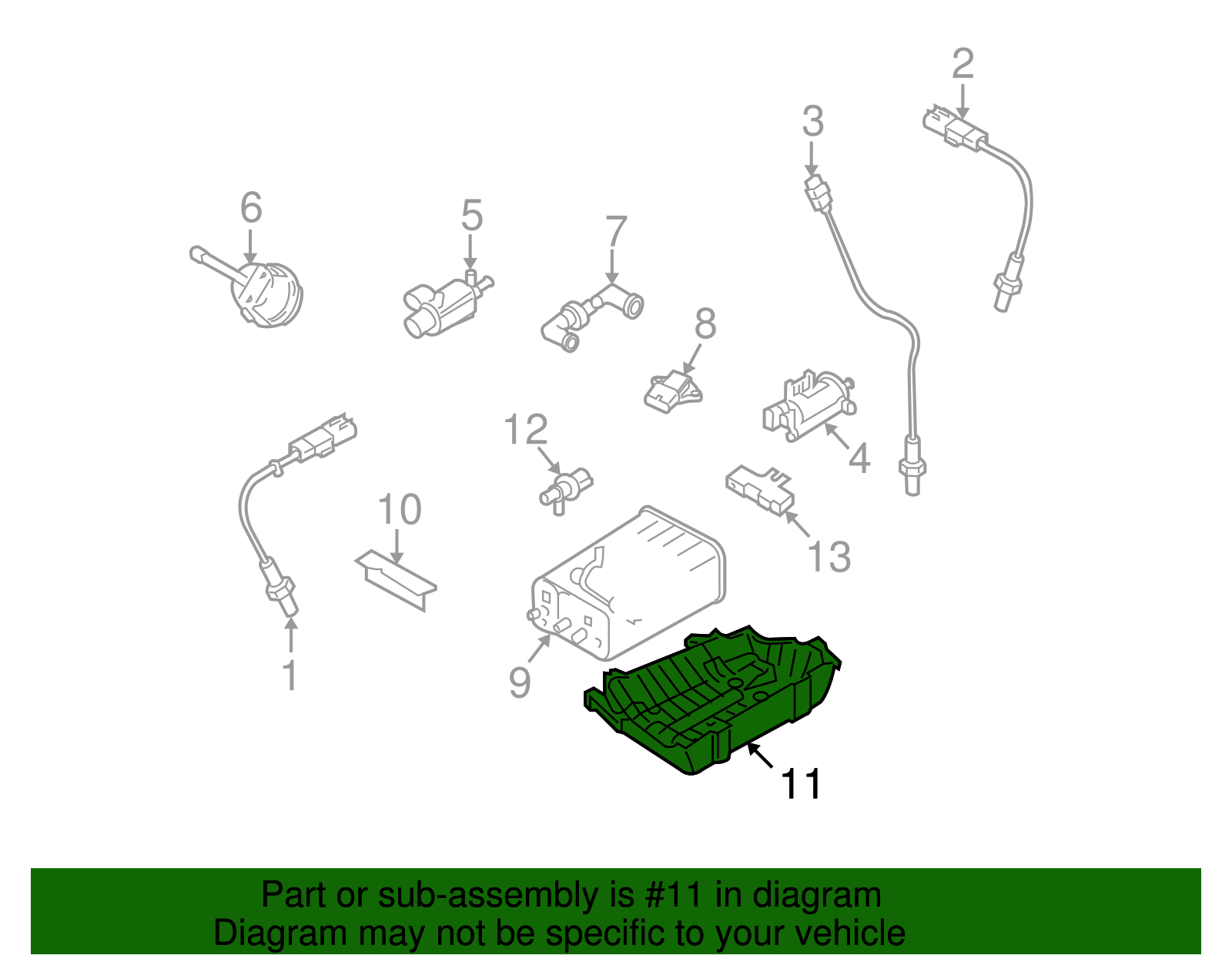 Vapor Canister Protector - Kia (31425-4D500)