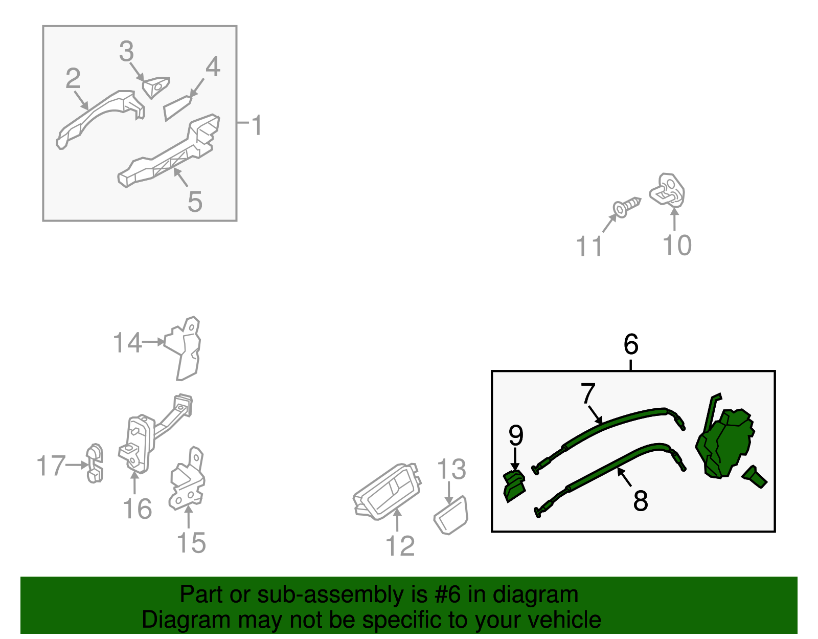 Latch Assembly - Kia (81410-3R000-AS)