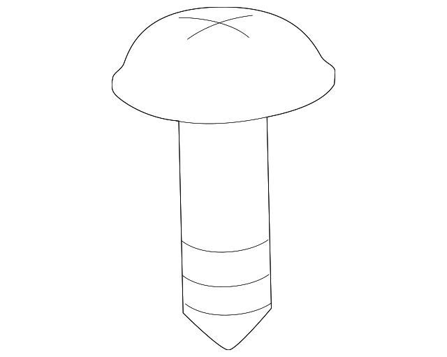 Bumper Cover Screw - Kia (12493-05257E)