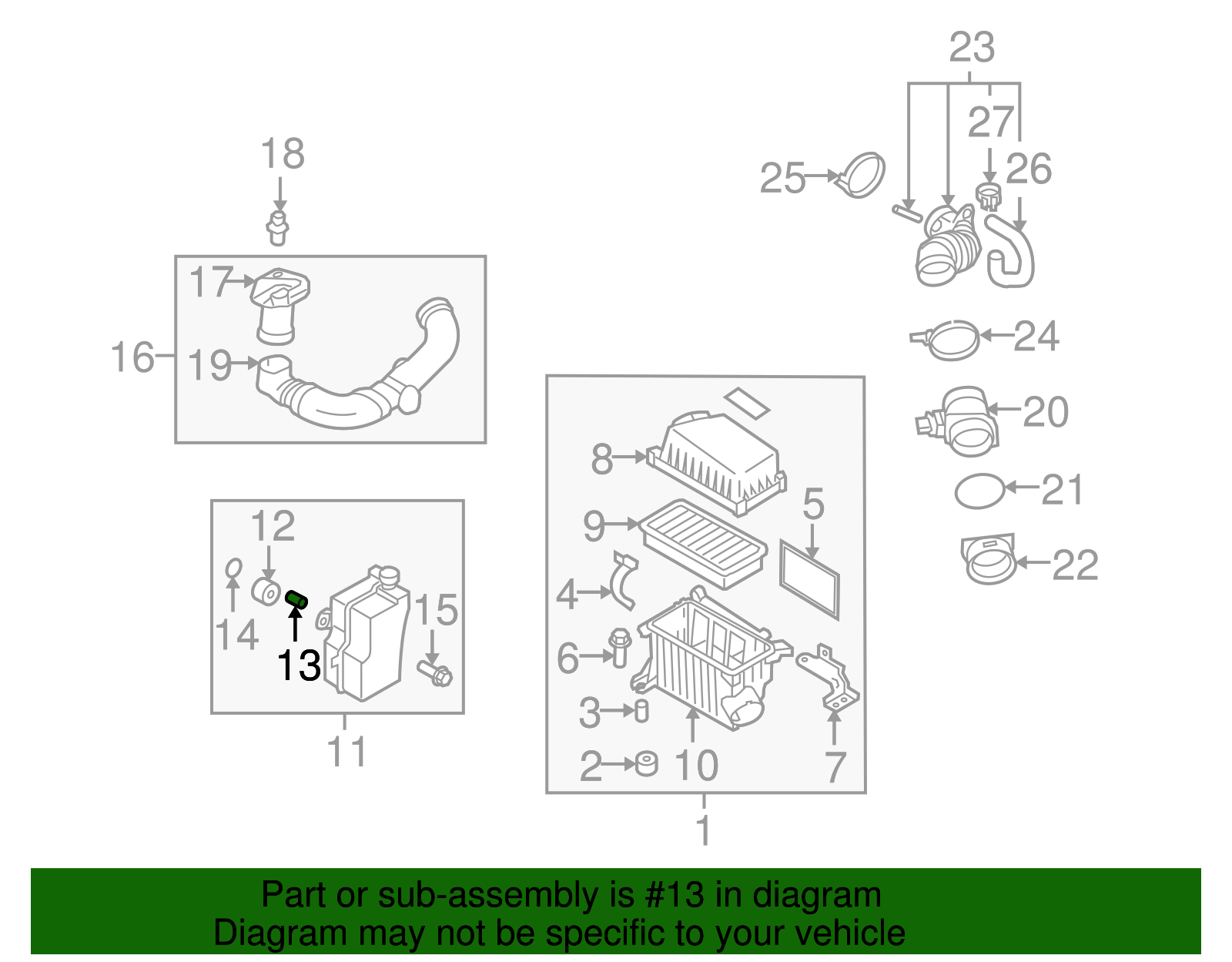 Air Cleaner Assembly Collar - Kia (28161 3B000)