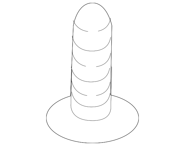 Deflector Retainer Screw - Kia (12492-04127B)