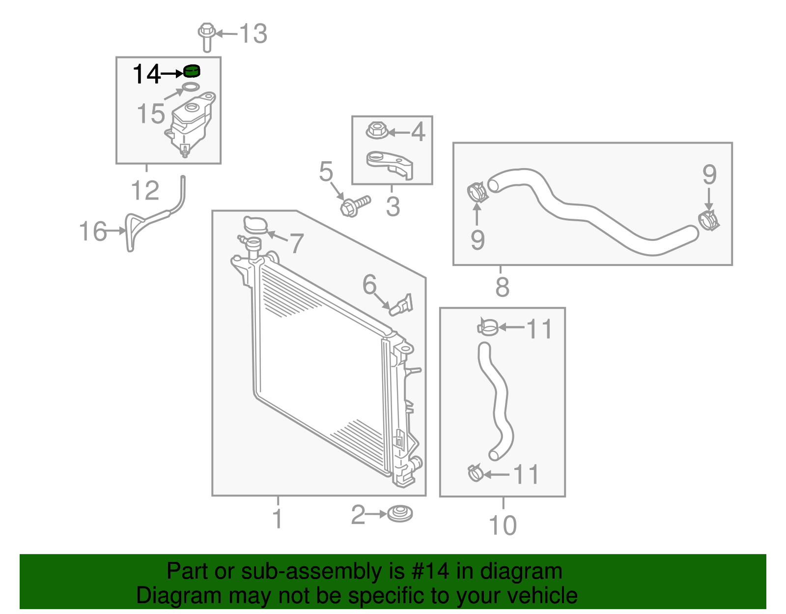 Reservoir Cap - Kia (25440-3S000)