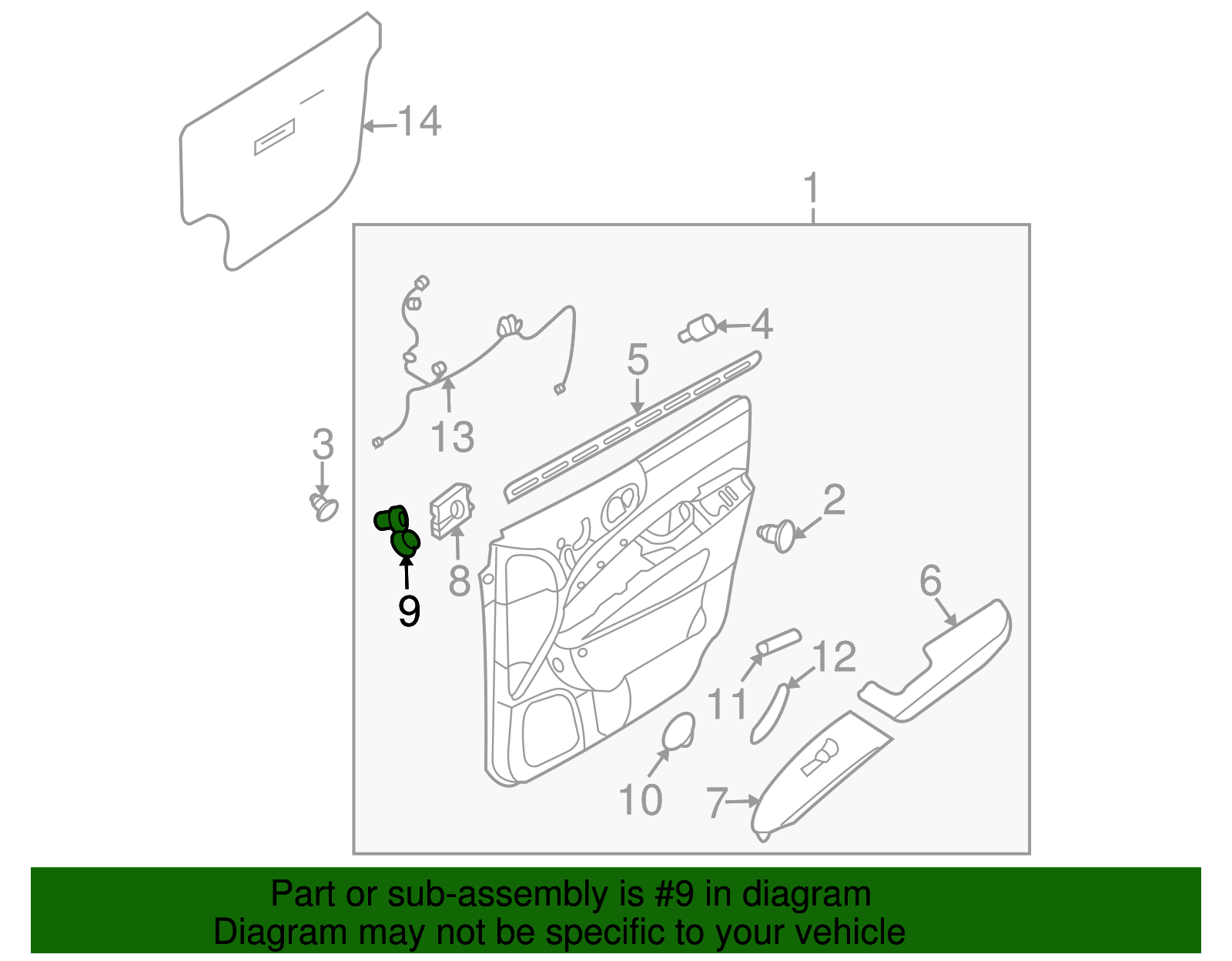 Mirror Switch - Kia (93540-4D001)