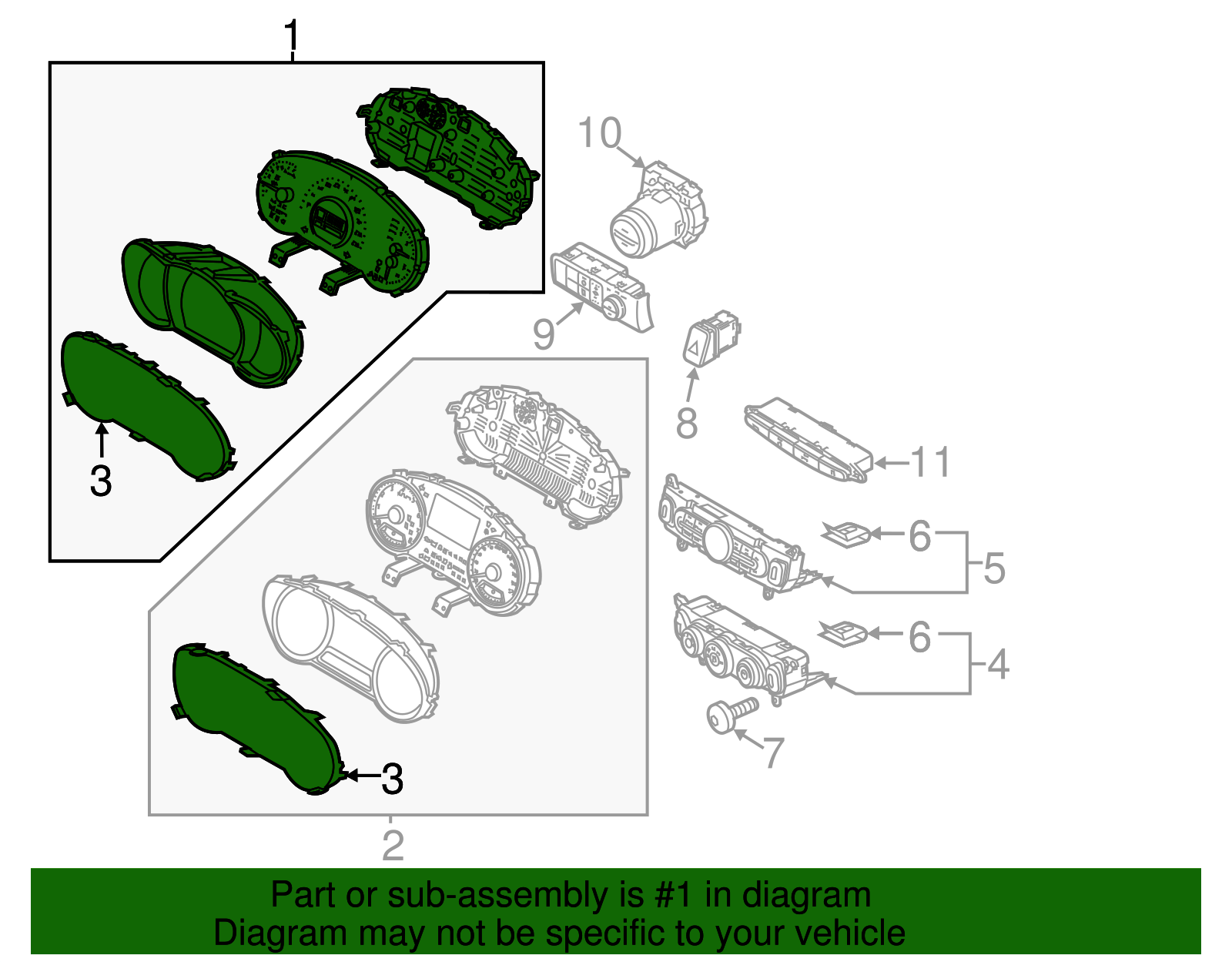 Cluster Assembly - Kia (94006-B2700)