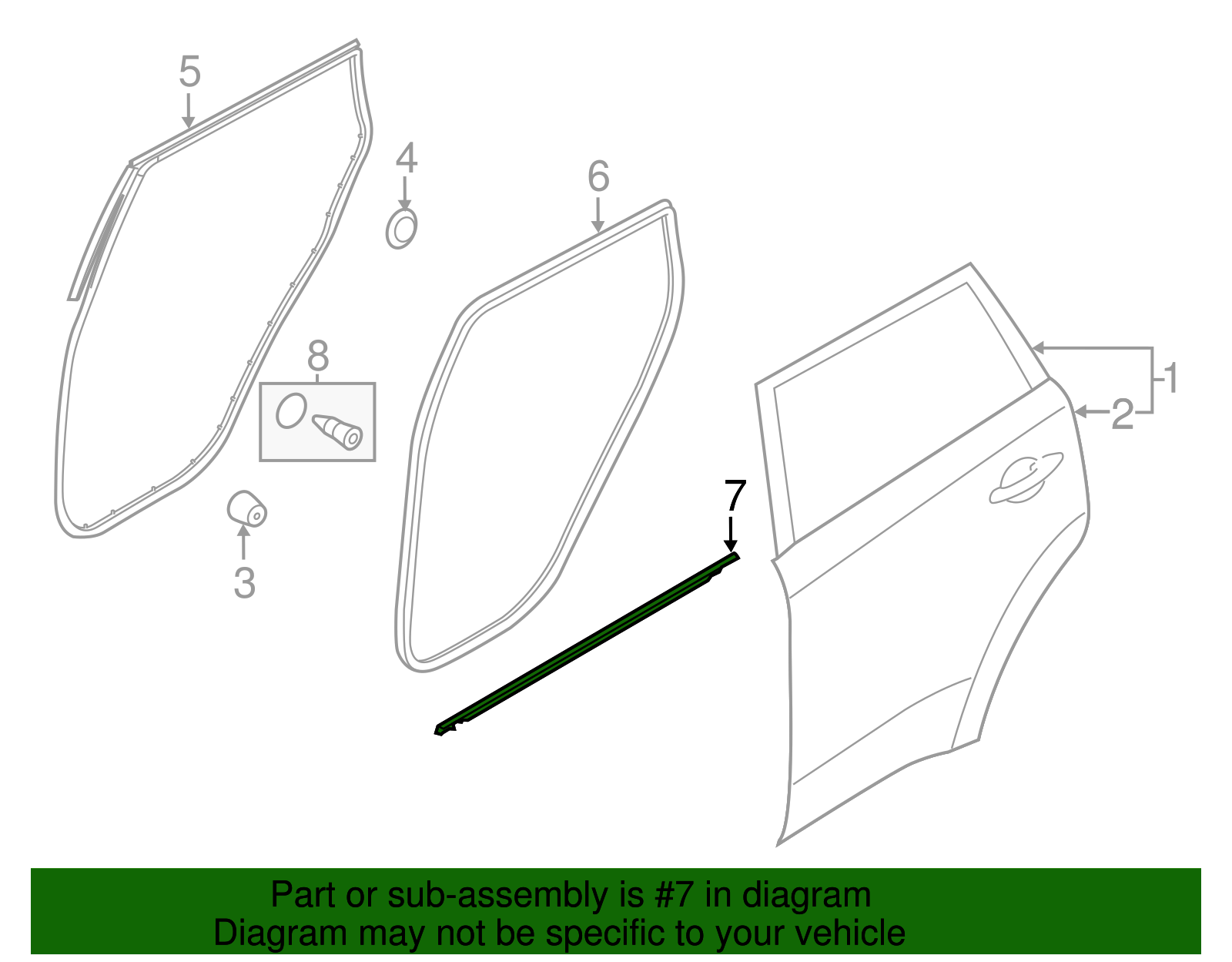 Belt Molding - Kia (83210-B2000)