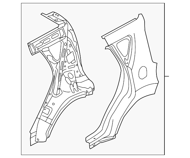 Quarter Panel Assembly - Kia (70200-B2A71)