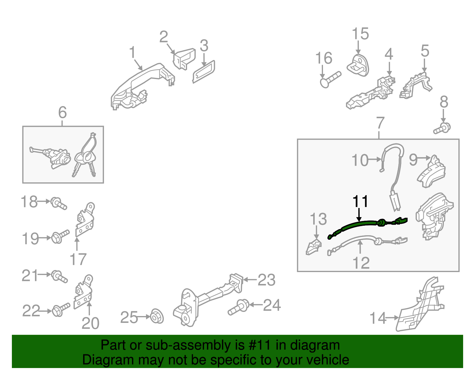 Release Cable - Kia (81391-B2000)