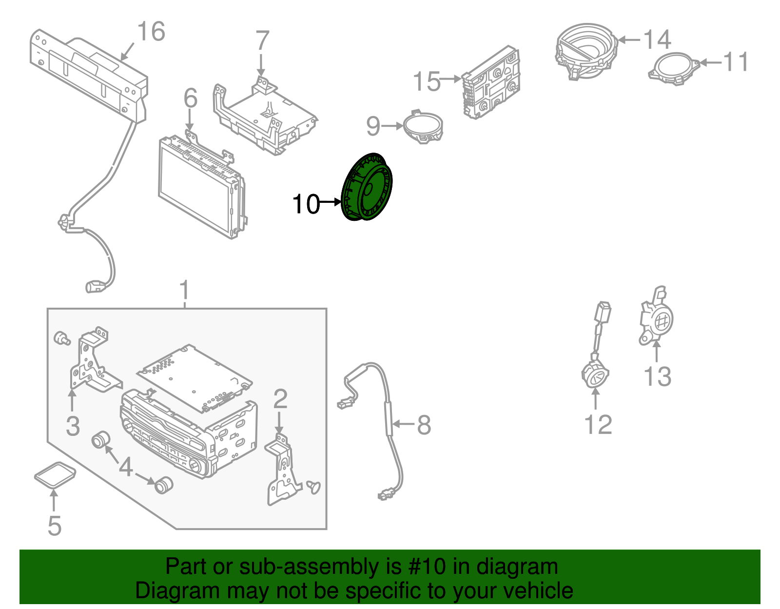 Speaker - Kia (96330-3J300)