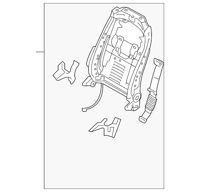 Seat Back Frame - Kia (88310-C6540)