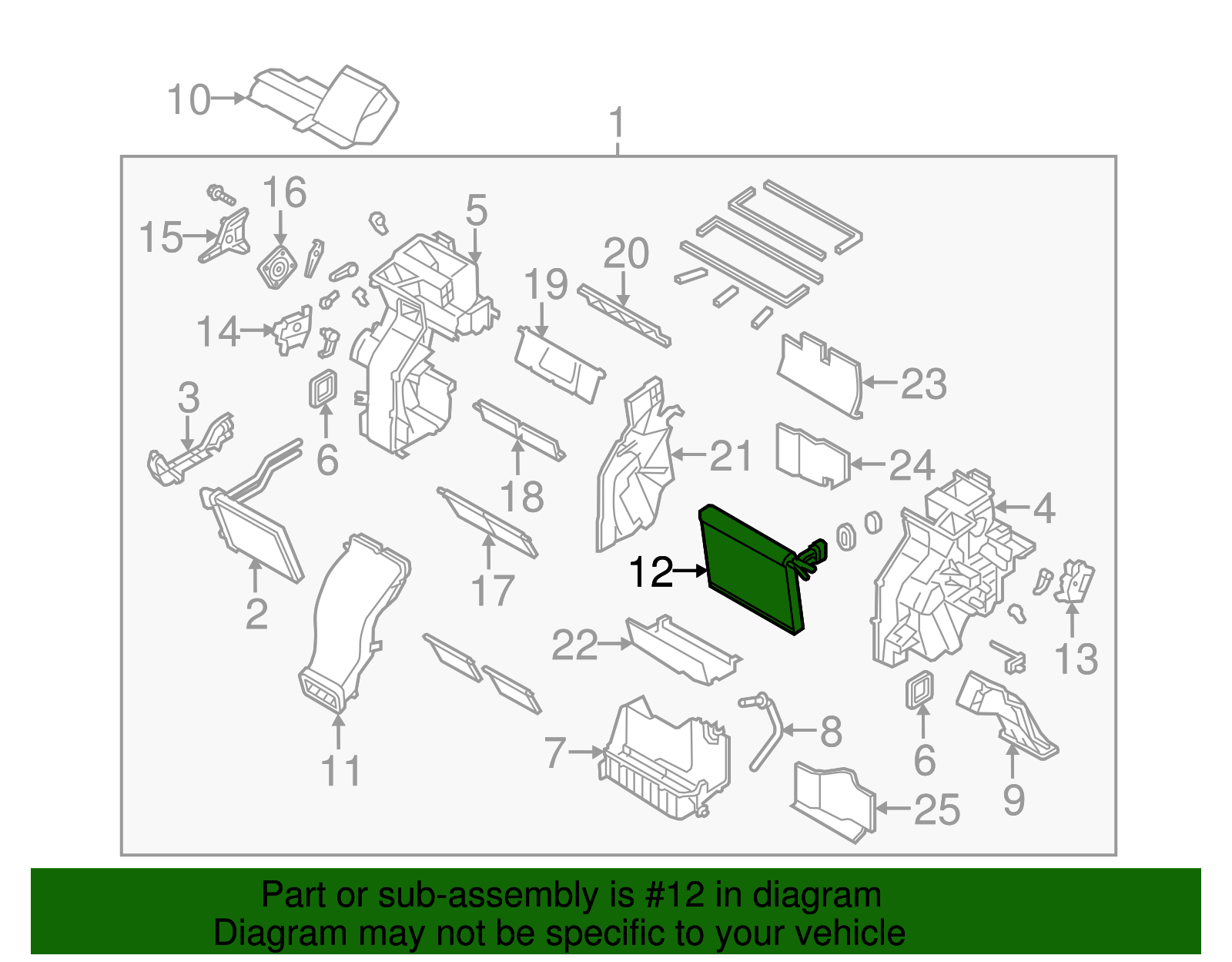 Evaporator Core - Kia (97139-1U010)
