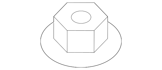 Side Mount Bracket Nut - Kia (13387 12007K)