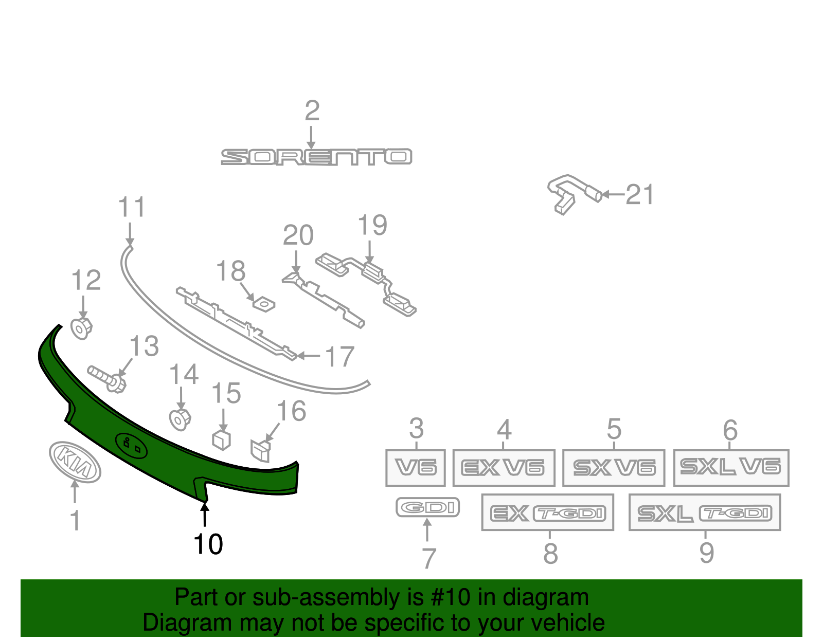 Trim Molding - Kia (87371-C6000)