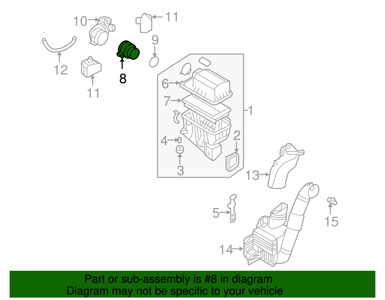 Mass Air Flow Sensor - Kia (28164-3C100)