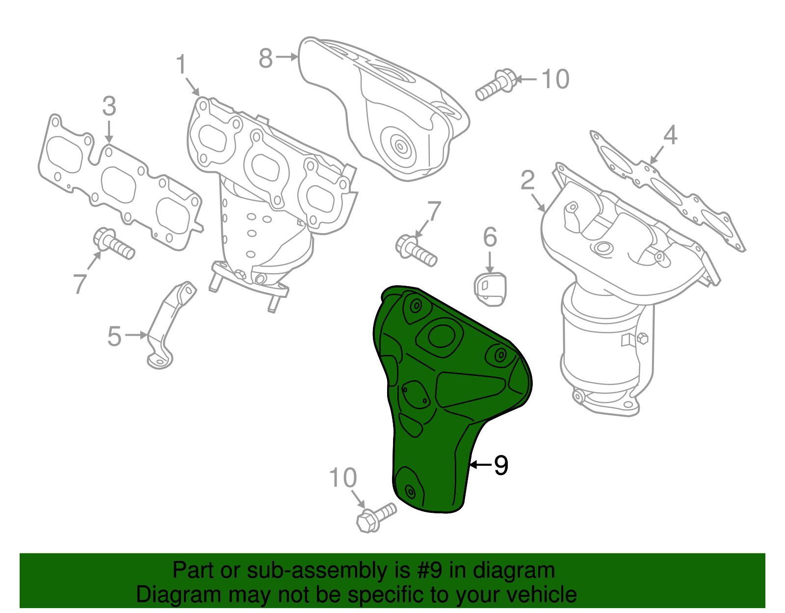 Heat Shield - Kia (28525-3C730)