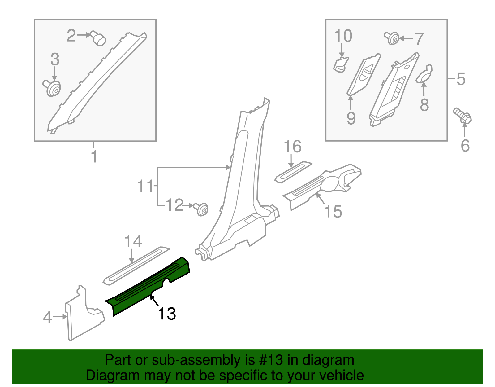 Front Sill Plate - Kia (85881-B2000EQ)