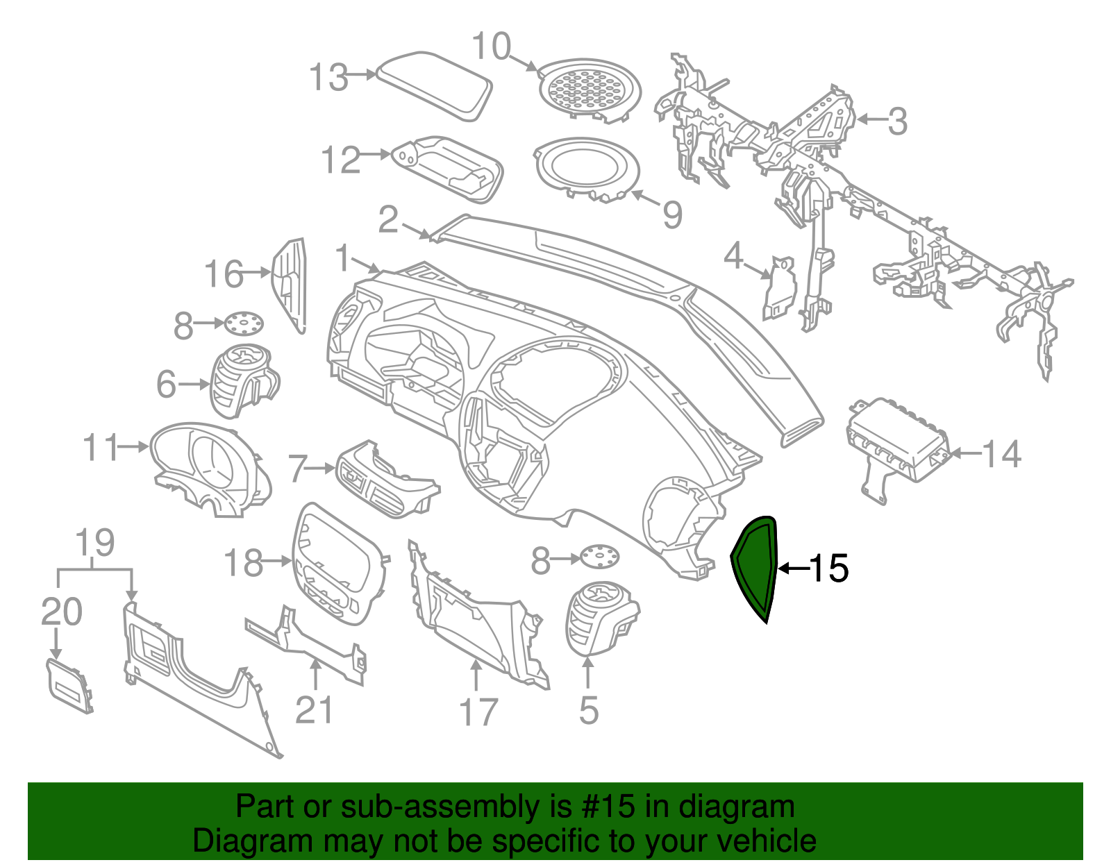 Side Cover - Kia (84766-B2000EQ)