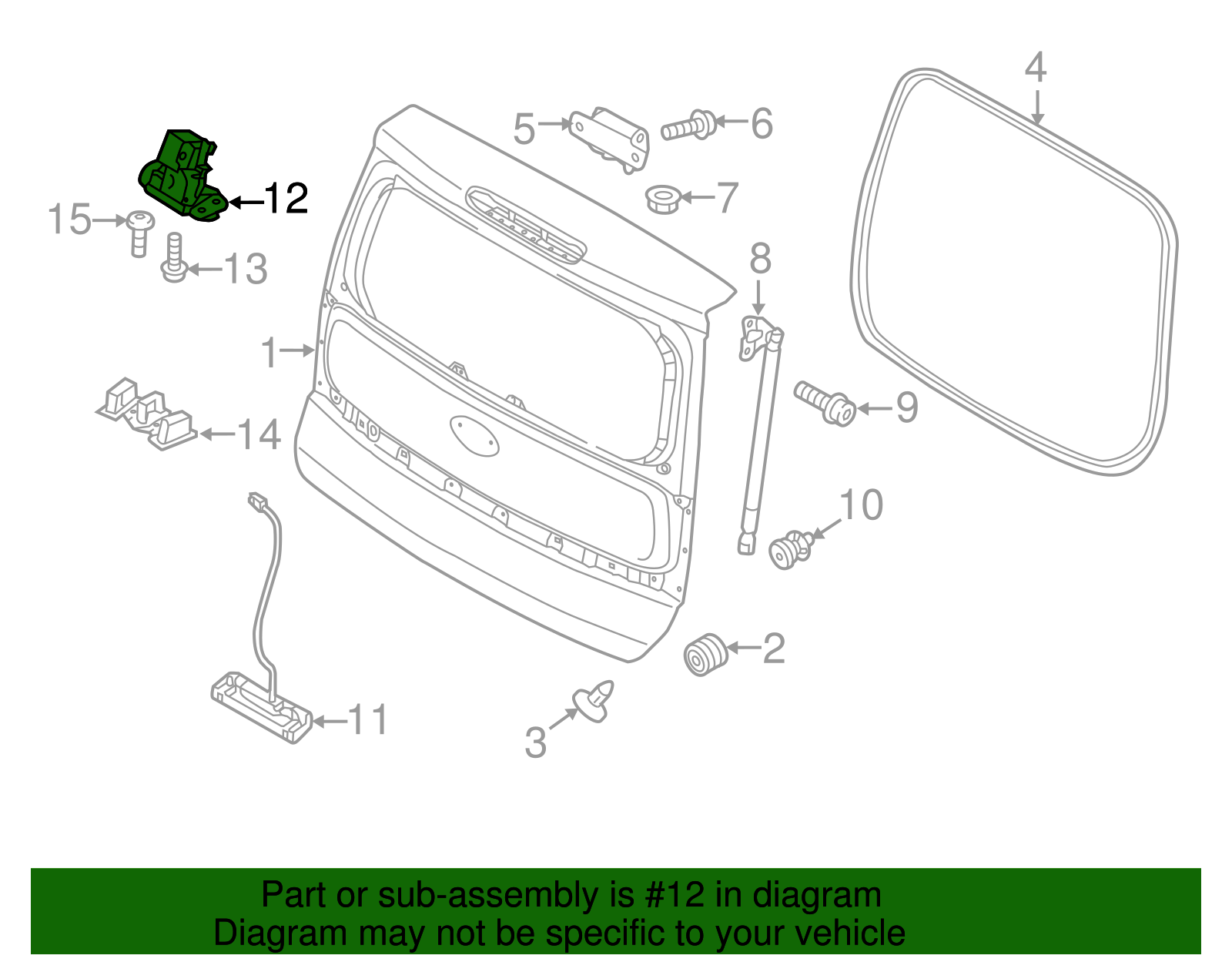Latch - Kia (81230-2W000)