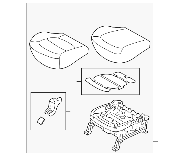 Cushion Assembly - Kia (88100-B2381KHX)