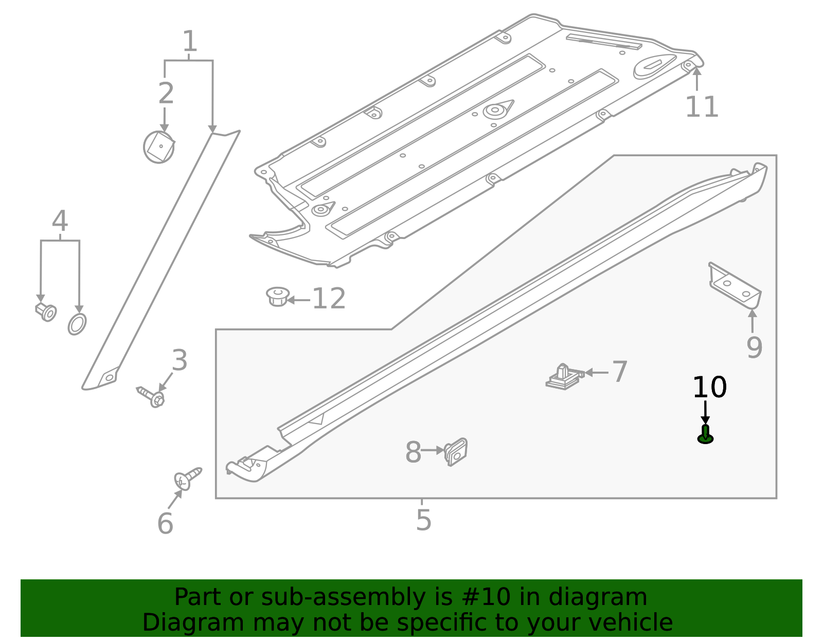 Deflector Screw - Kia (12493 04147E)