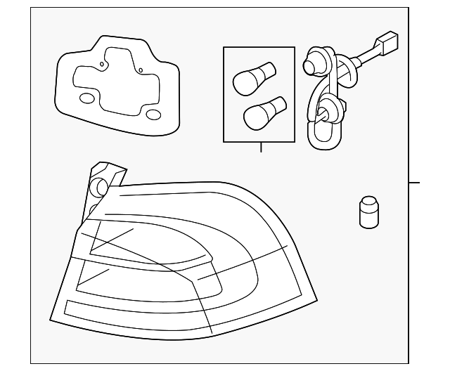 Tail Lamp Assembly - Kia (92401-1W000)