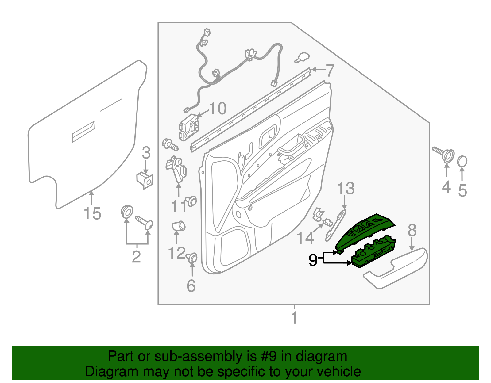 Window Switch - Kia (93575-4D212XBW)