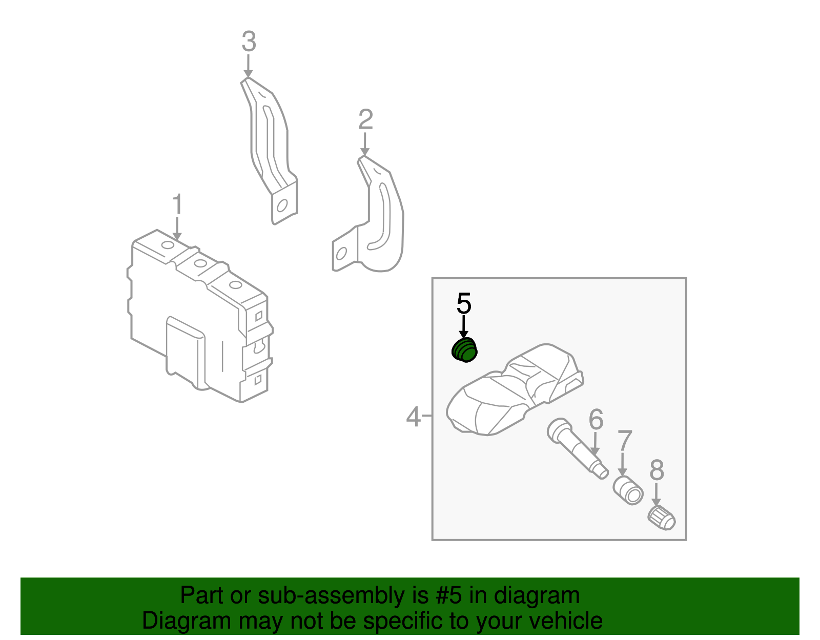 TPMS Sensor Screw - Kia (52933-2G500)