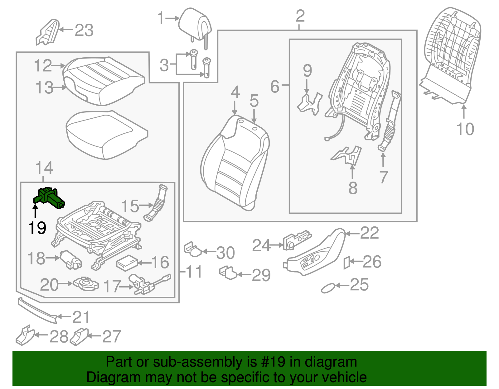 Adjust Motor - Kia (88583 C1100)