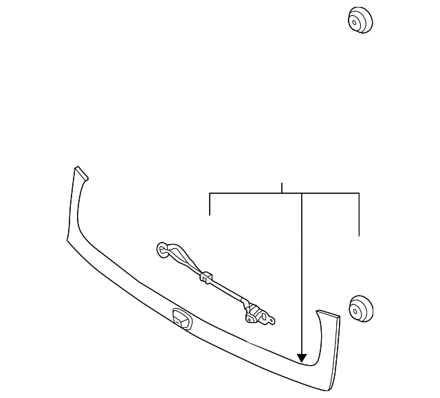 Tail Gate Molding - Kia (87310 B2650)