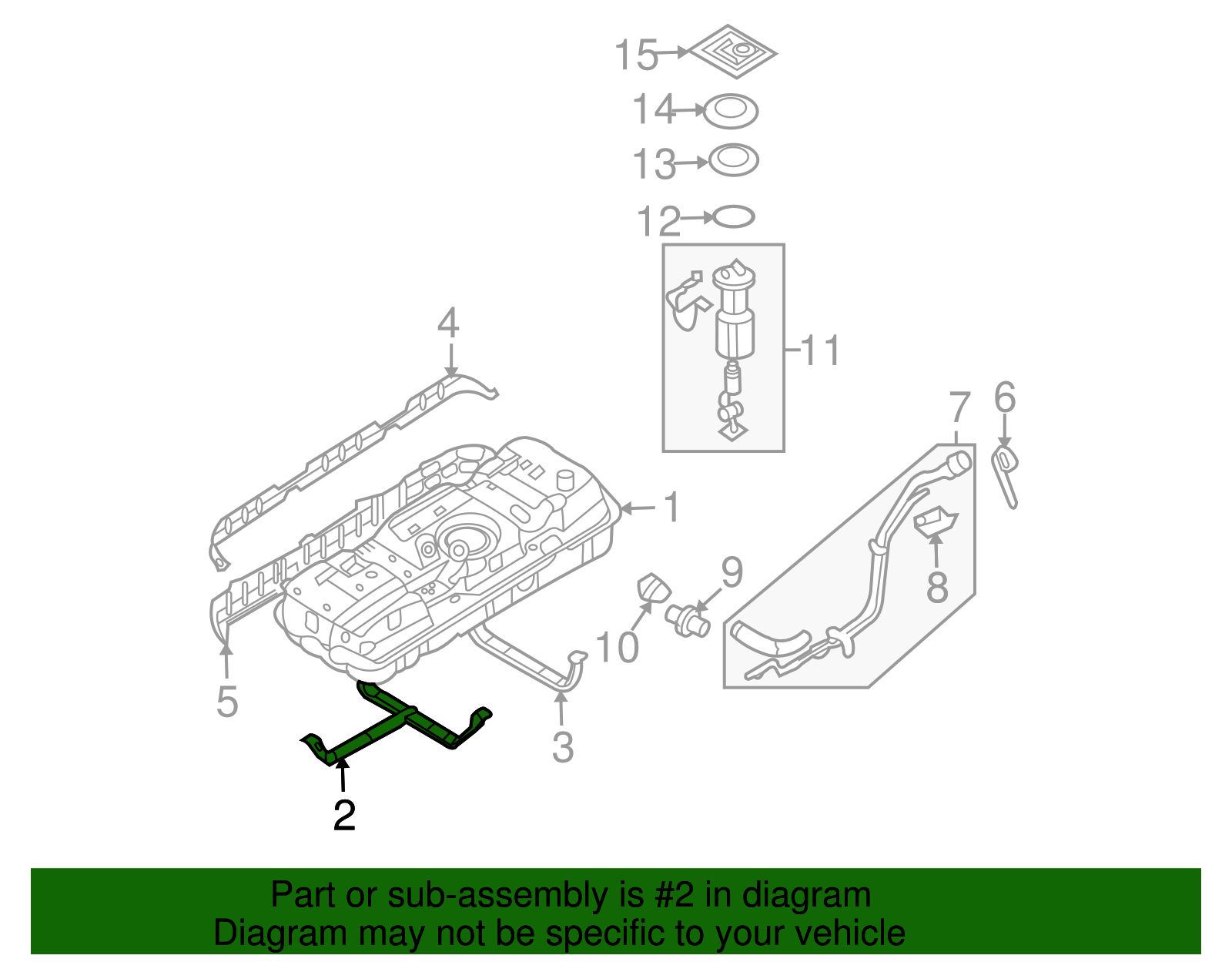Mount Strap - Kia (31210-4D100)