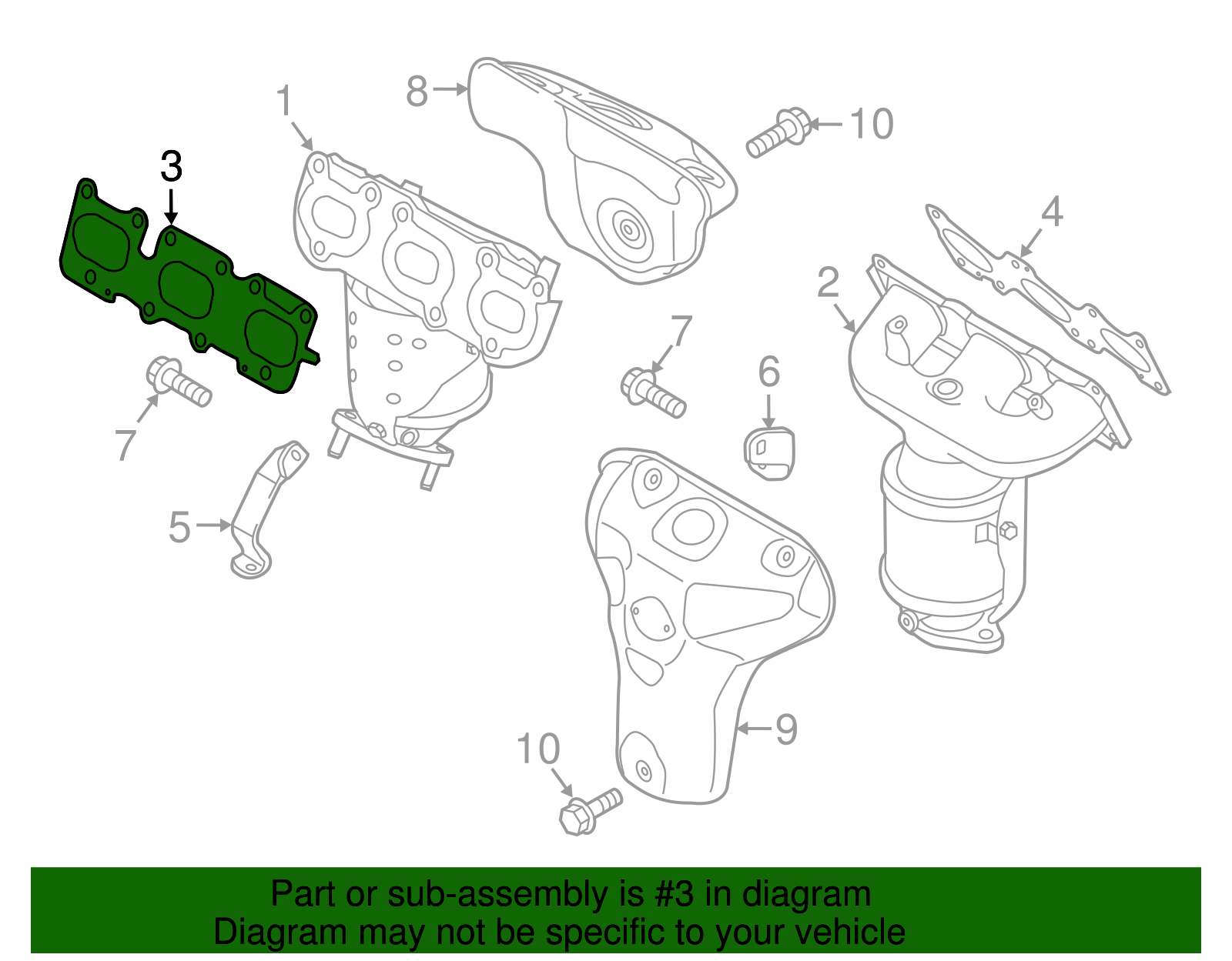 Manifold Gasket - Kia (28521-3C712)