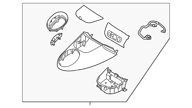 Upper Console - Kia (84650-B2220AHV)