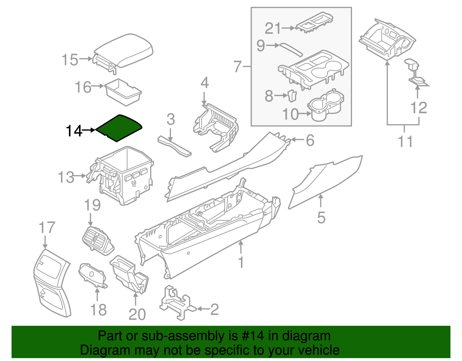 Storage Box Mat - Kia (84685-C6010)